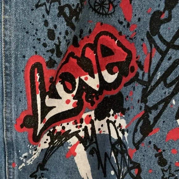 The Top Romance Blue Distressed Jean Jacket​​ - Picture 9 of 14